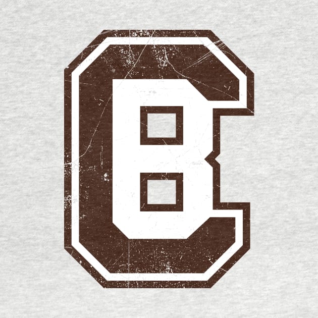 CB Football Monogram - Orange by KFig21